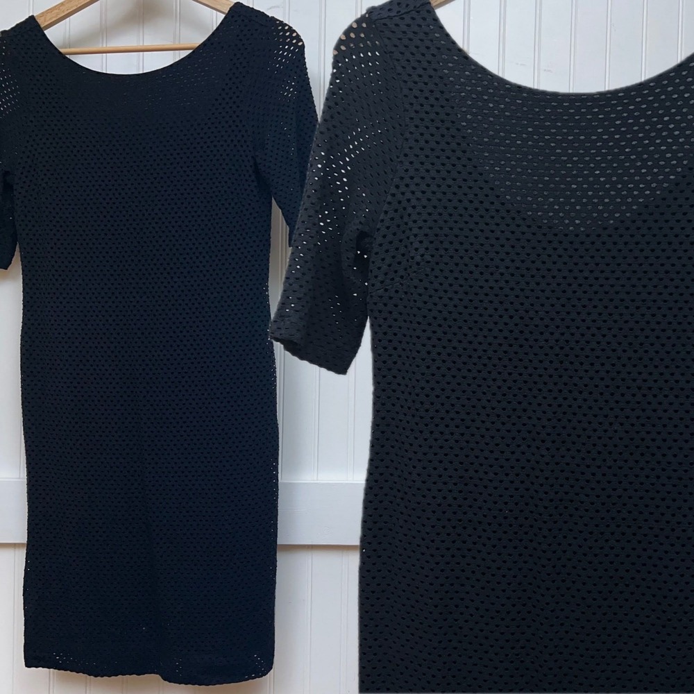 Banana Republic Sheath Dress Black Whimsigoth Lined Wmns 4P Office Club Sexy